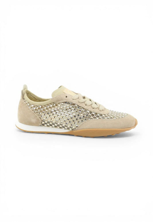 BACK70 Sneakers Donna Beige Strass 108033-000002-PE26