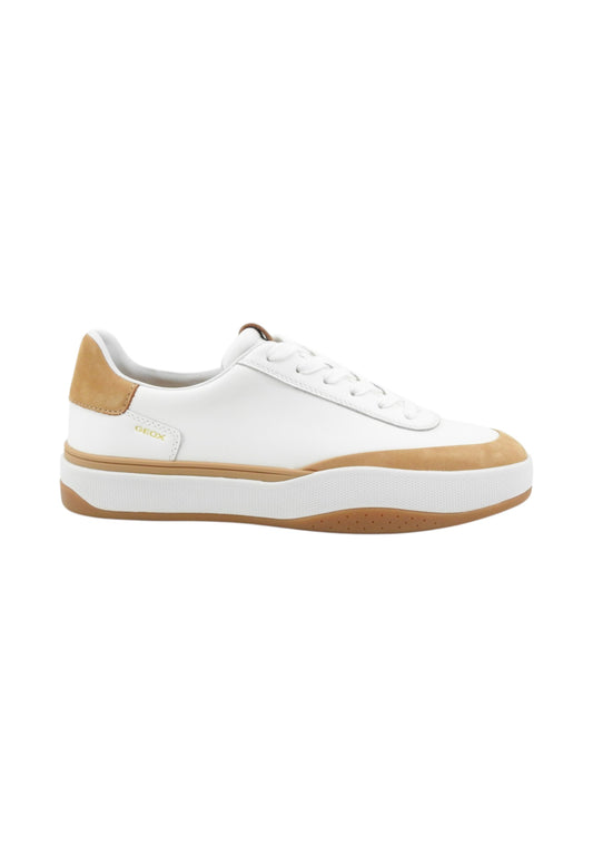 GEOX Sneakers Uomo Bianco Marrone U65MZA8532-PE26-C1025