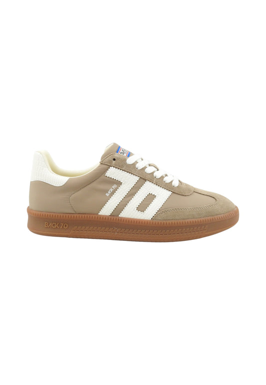 BACK70 Sneakers Uomo Beige Bianco 108028-000007-PE26