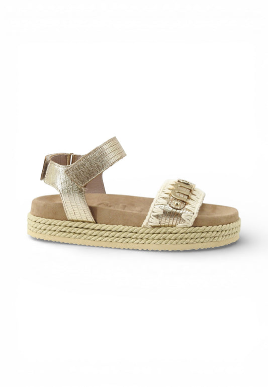 MOU Sandali Rope Donna Oro Beige MU.SW451000C-PE26-MLIGOL
