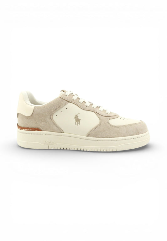 POLO RALPH LAUREN Sneakers Uomo Beige Bianco 809945251002-PE26