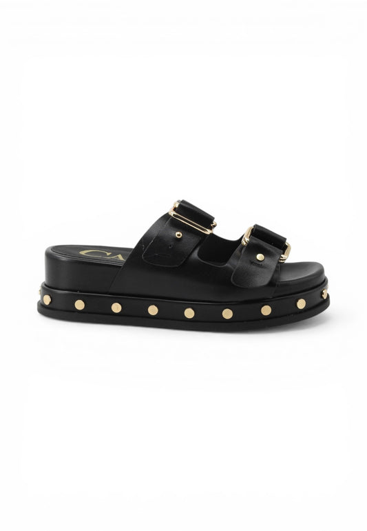 CAFE NOIR Ciabatte Donna Nero Borchie C1LC9000-PE26-N078