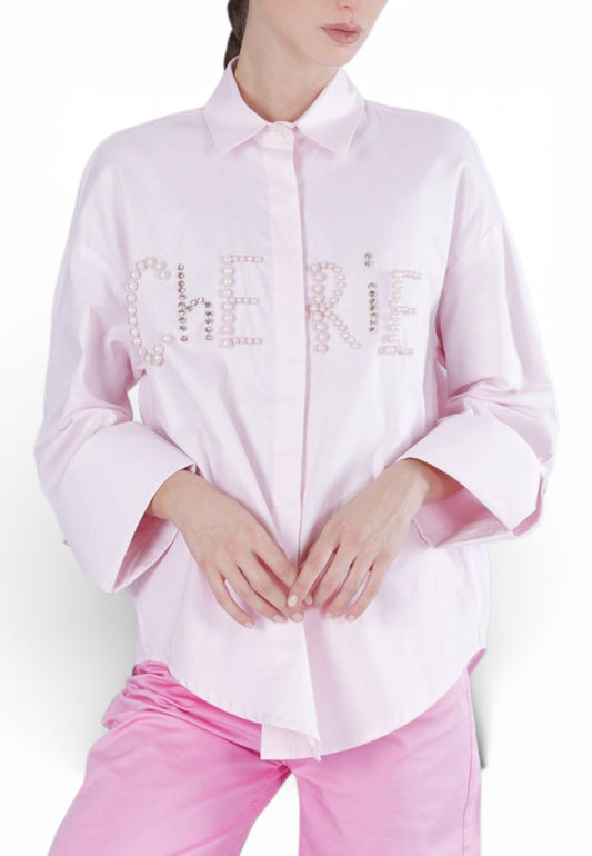 CAFE NOIR Camicia Donna Rosa Perle C7JC0229-PE26-R002
