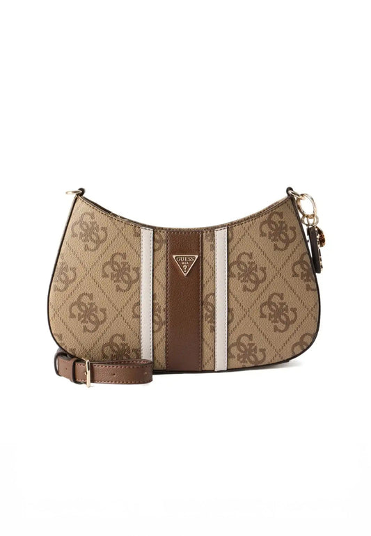 GUESS Borsa A Spalla Donna Beige Marrone HWSS9672180-PE26-LGW