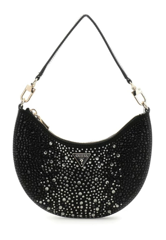 GUESS Borsa A Spalla Donna Nero Strass HWEG9931720-PE26-BLA
