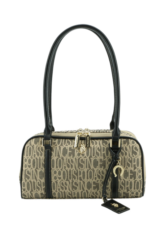 U.S. POLO ASSN. Borsa A Spalla Donna Beige Nero BEUJG9131WZC000-PE26