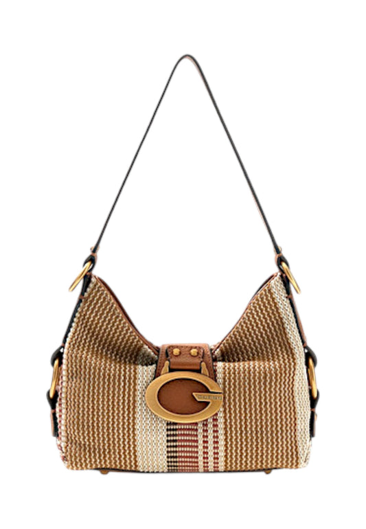 GUESS Borsa A Spalla Donna Beige Marrone HWAB9308720-PE26-CGM