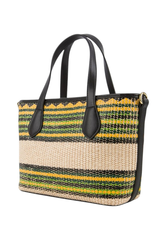 LOVE MOSCHINO Borsa Shopper Donna Verde Giallo Multicolore JC4348PP0OKN300A-PE26