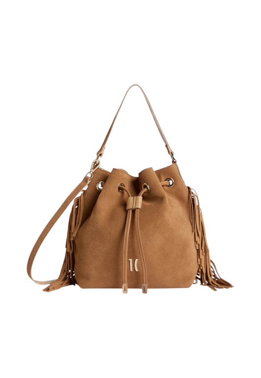 ALVIERO MARTINI Borsa A Mano Donna Marrone Frange LF598646-PE26-0947