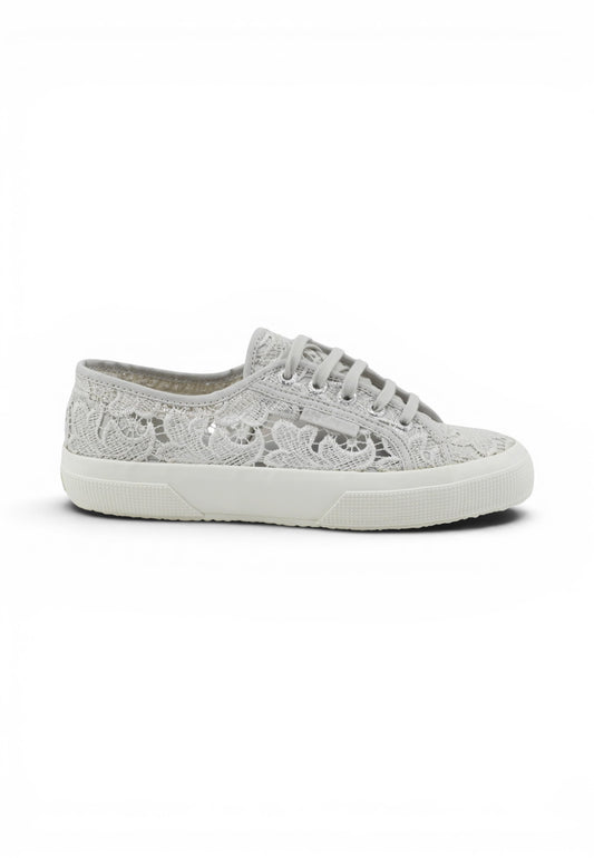 SUPERGA Sneakers Donna Grigio Pizzo S81219W-PE26-A0B