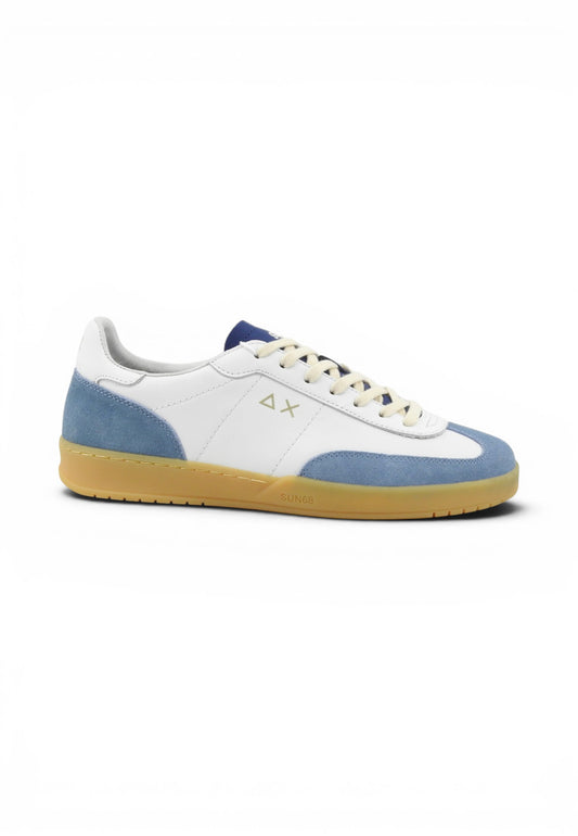 SUN68 Sneakers Uomo Bianco Azzurro Z36143-PE26-0156