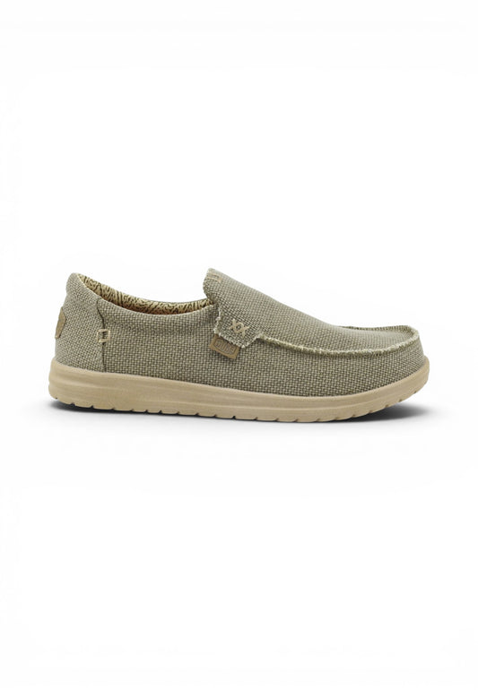 HEY DUDE Slip On Uomo Verde Beige HD.40124-PE26-3VE