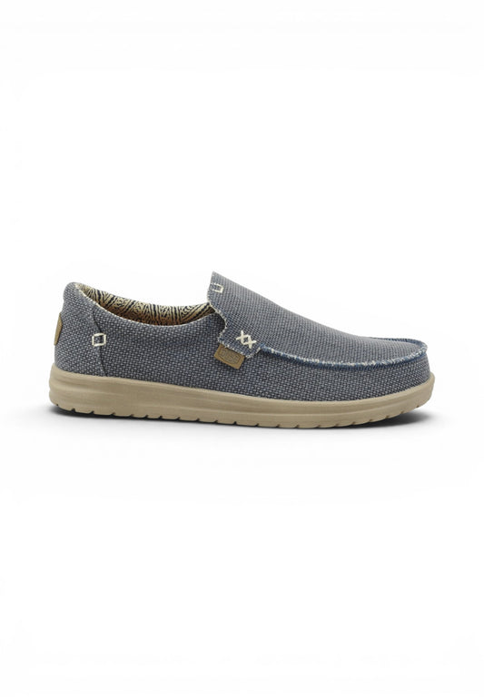 HEY DUDE Slip On Uomo Blu Beige HD.40124-PE26-4NL