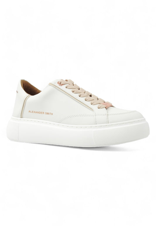 ALEXANDER SMITH Eco Greenwich Sneaker Donna White Beige EGW7694