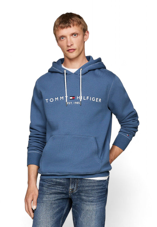 TOMMY HILFIGER Felpa Logo Cappuccio Uomo Blu MW0MW11599