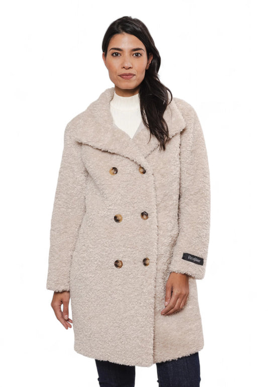 RINO&PELLE Giacca Teddy Doppiopetto Ecru Beige ENA7002412