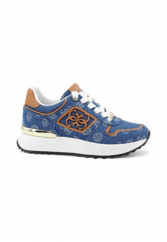 GUESS Sneakers Donna Blu Denim Marrone FLJKO2FAL12-PE25-BLUE
