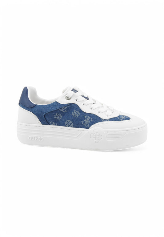 GUESS Sneakers Donna Bianco Blu Denim FLPSW2DEN12-PE25-BLUE