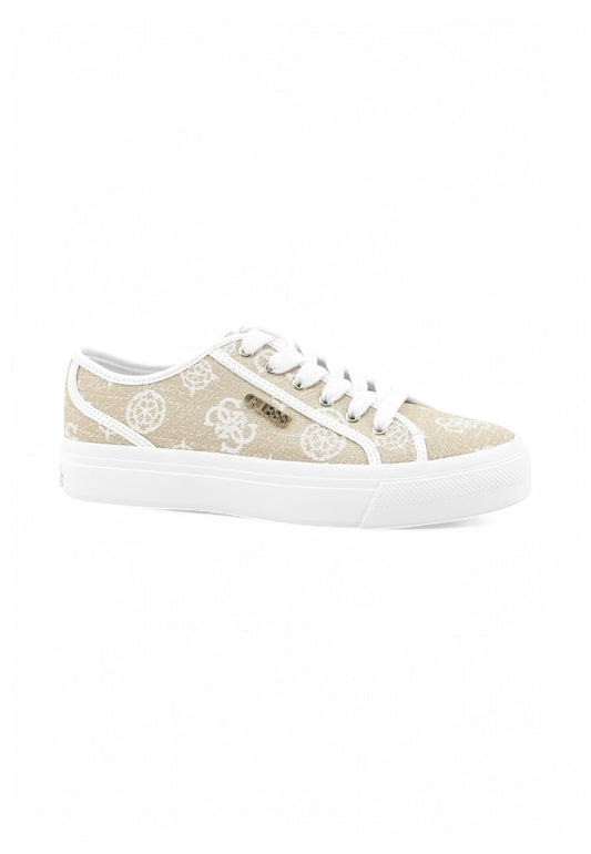 GUESS Sneakers Donna Beige Denim FLJJX7FAL12-PE25-WHITE