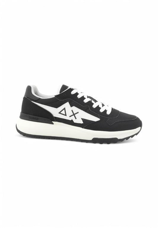 SUN68 Sneakers Uomo Nero Bianco Z35120-PE25-11
