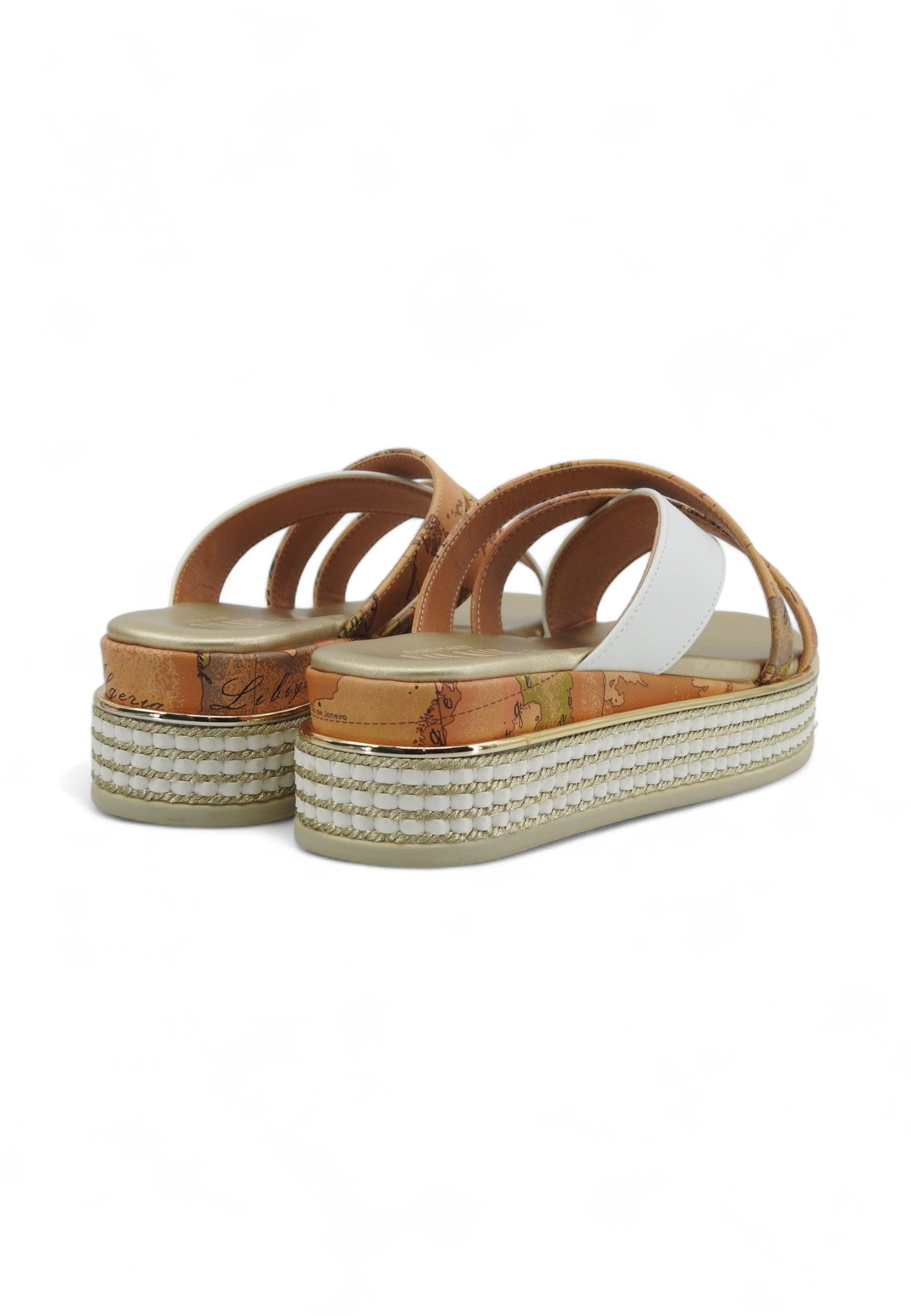 ALVIERO MARTINI 1° CLASSE Ciabatta Donna Geo Beige Bianco N1874-0371 - Sandrini Calzature e Abbigliamento