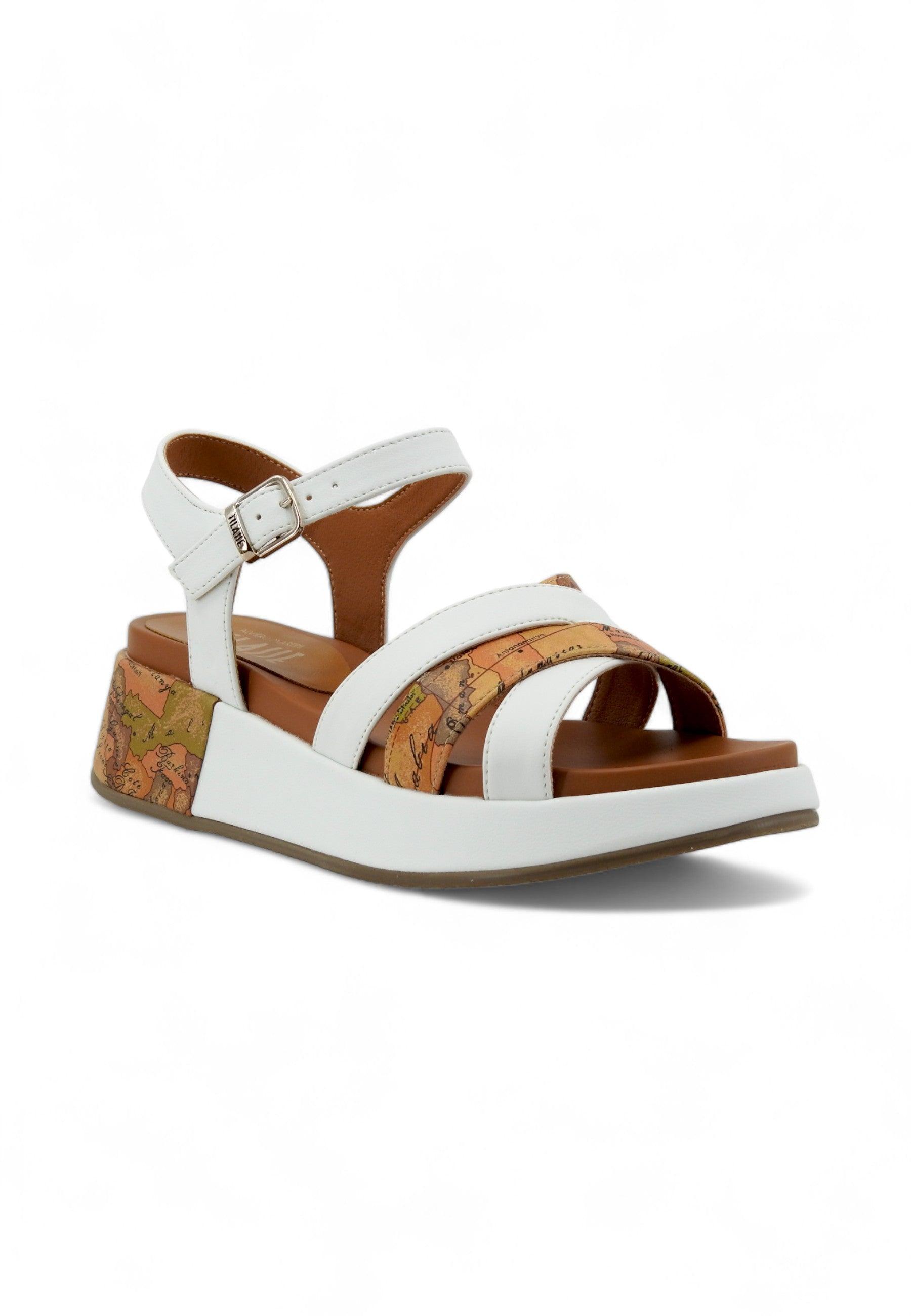 ALVIERO MARTINI 1° CLASSE Sandalo Donna Geo Beige Bianco N1854-0371 - Sandrini Calzature e Abbigliamento