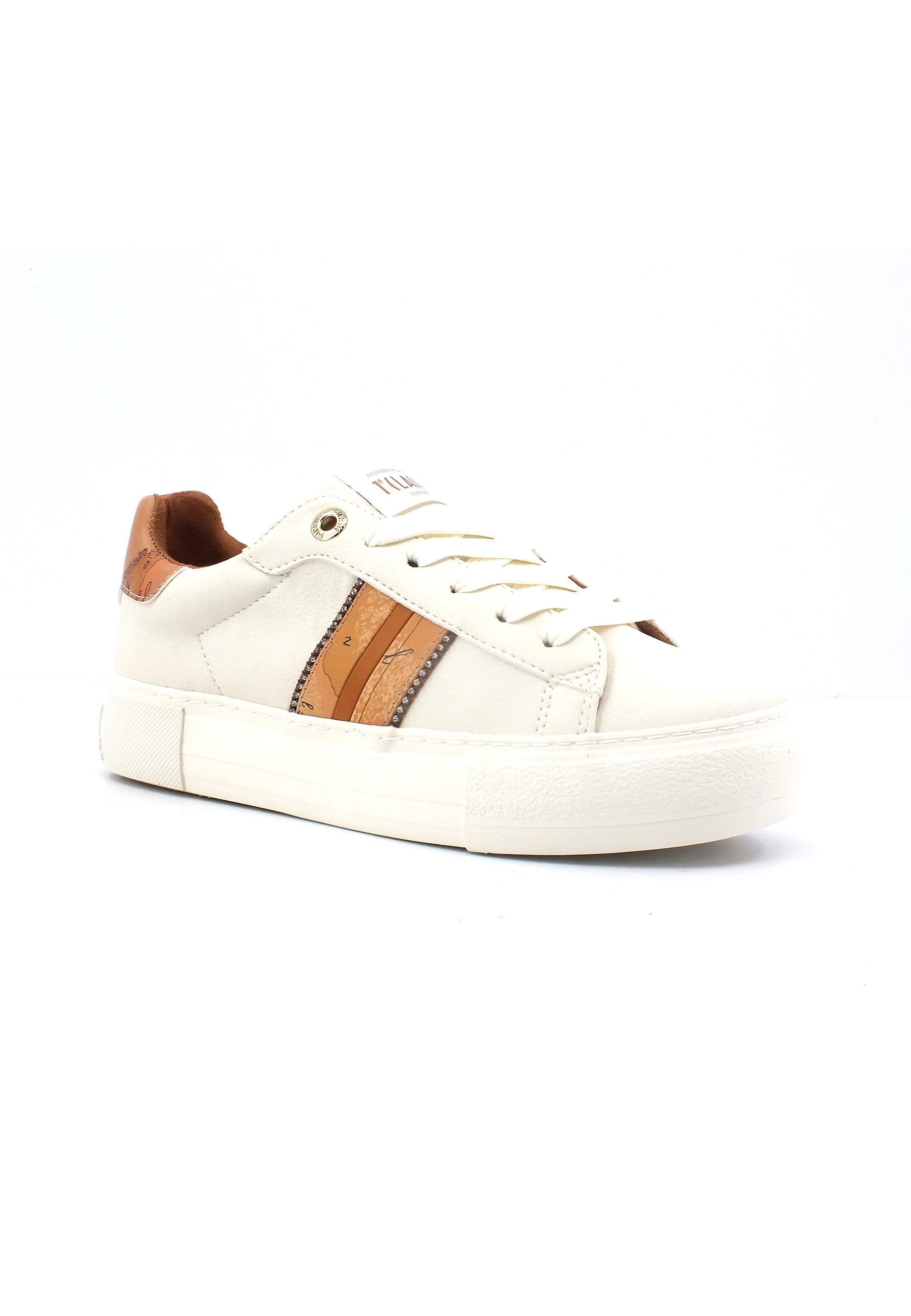 ALVIERO MARTINI 1° CLASSE Sneaker Donna Geo Strass Ivory Beige Geo N1669-0193 - Sandrini Calzature e Abbigliamento