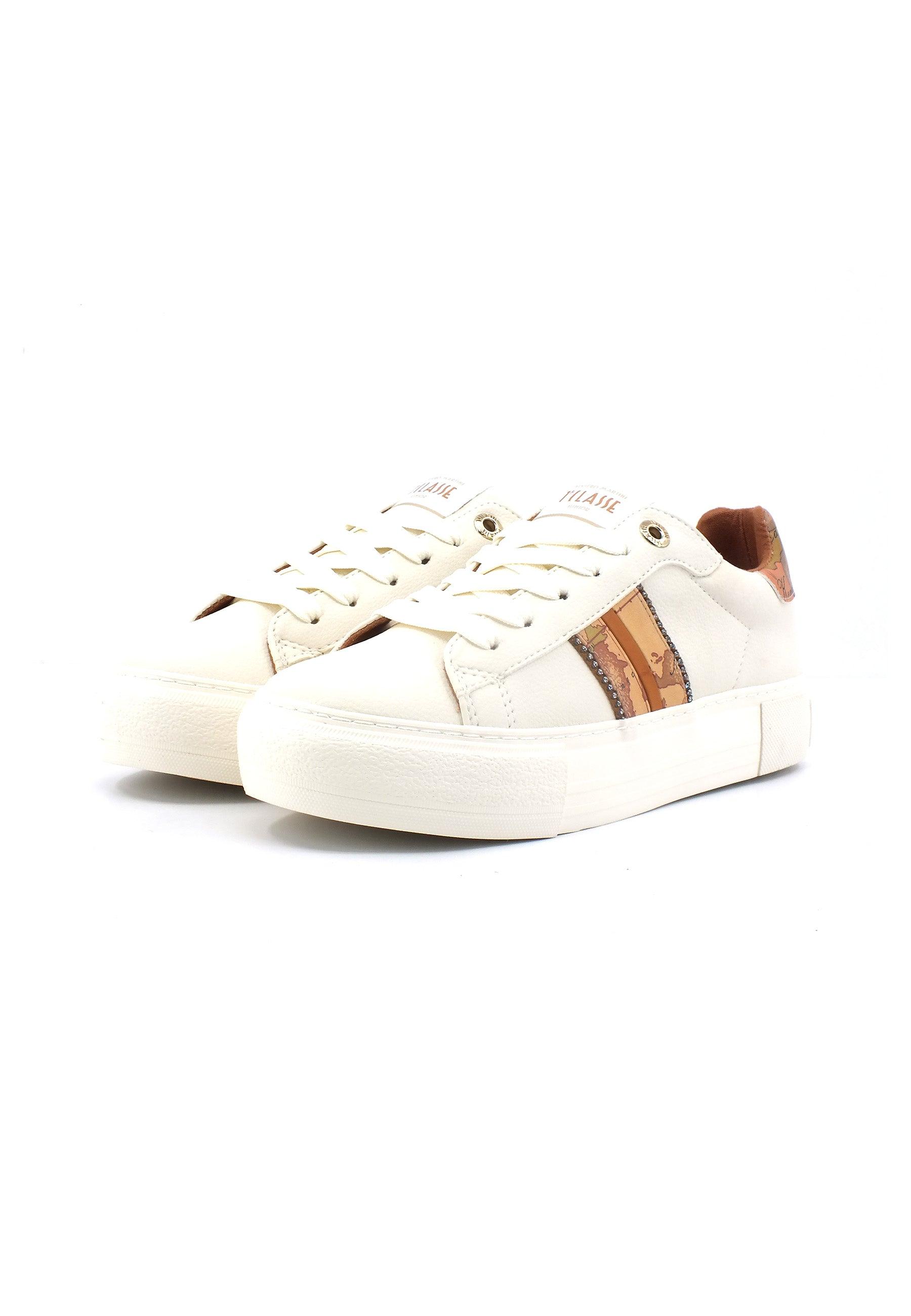 ALVIERO MARTINI 1° CLASSE Sneaker Donna Geo Strass Ivory Beige Geo N1669-0193 - Sandrini Calzature e Abbigliamento