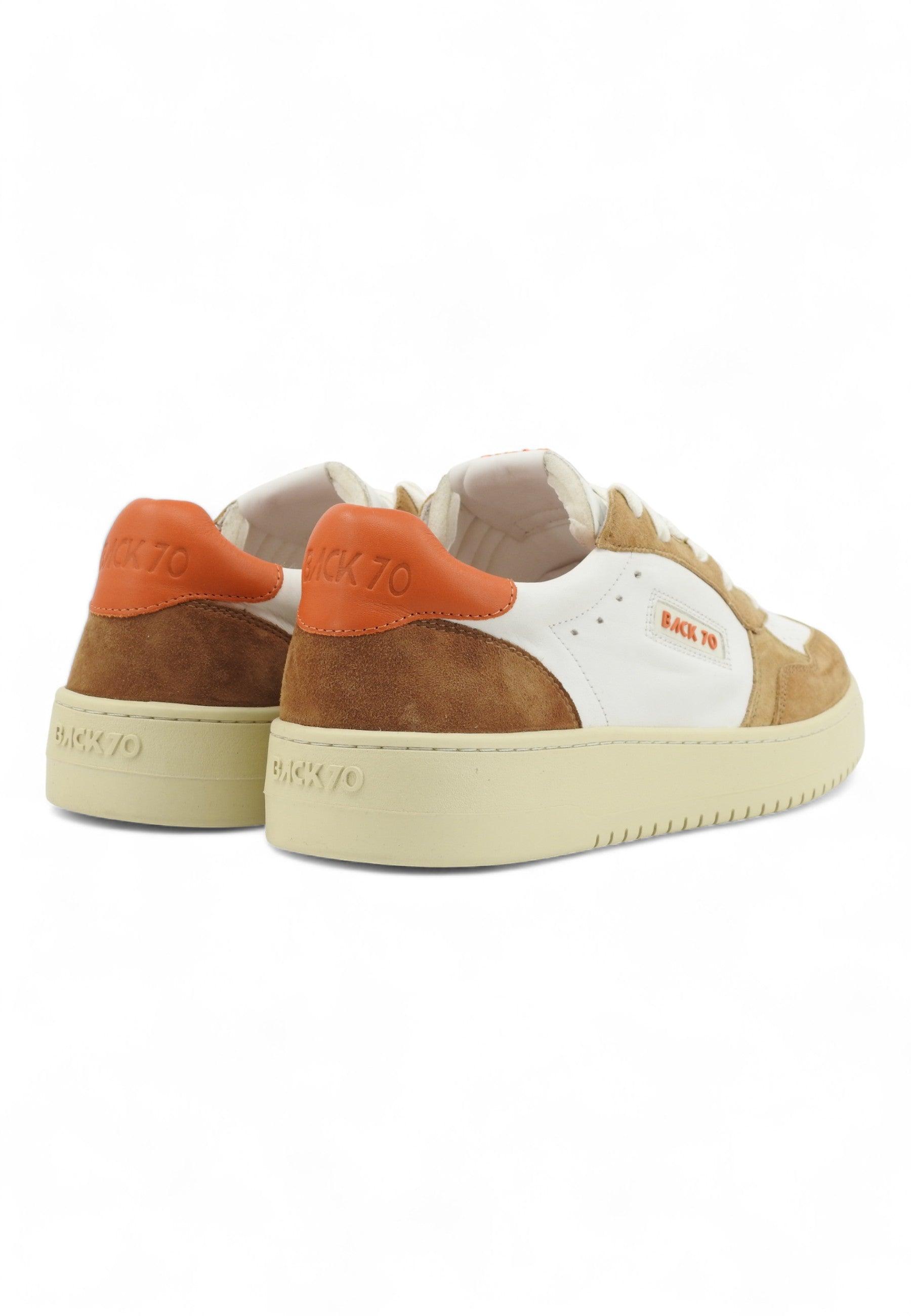 BACK70 Xslam MV7 Sneaker Uomo Savana Camel Orange Bianco 108002-000649 - Sandrini Calzature e Abbigliamento