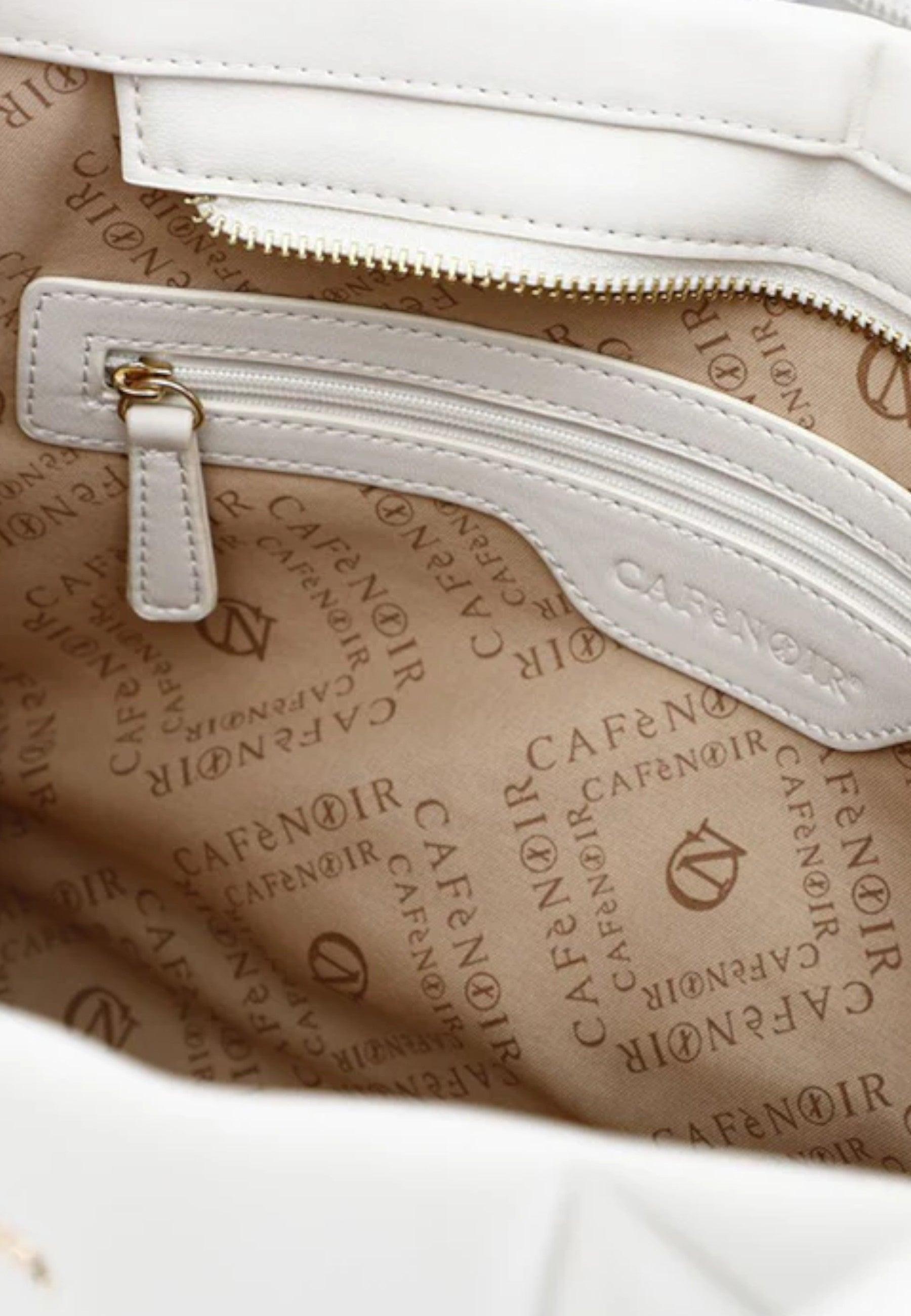 CAFENOIR Borsa Tote Donna Bianco Panna WA0602 - Sandrini Calzature e Abbigliamento
