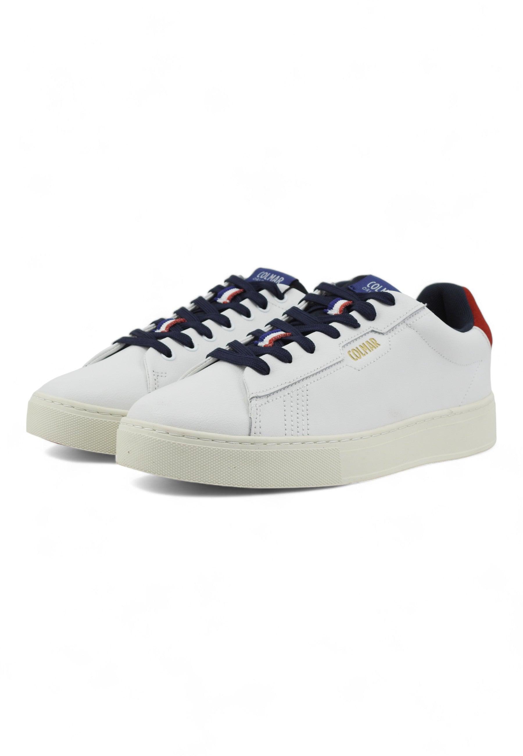 COLMAR Sneaker Uomo White Navy Red BATES GRADE - Sandrini Calzature e Abbigliamento