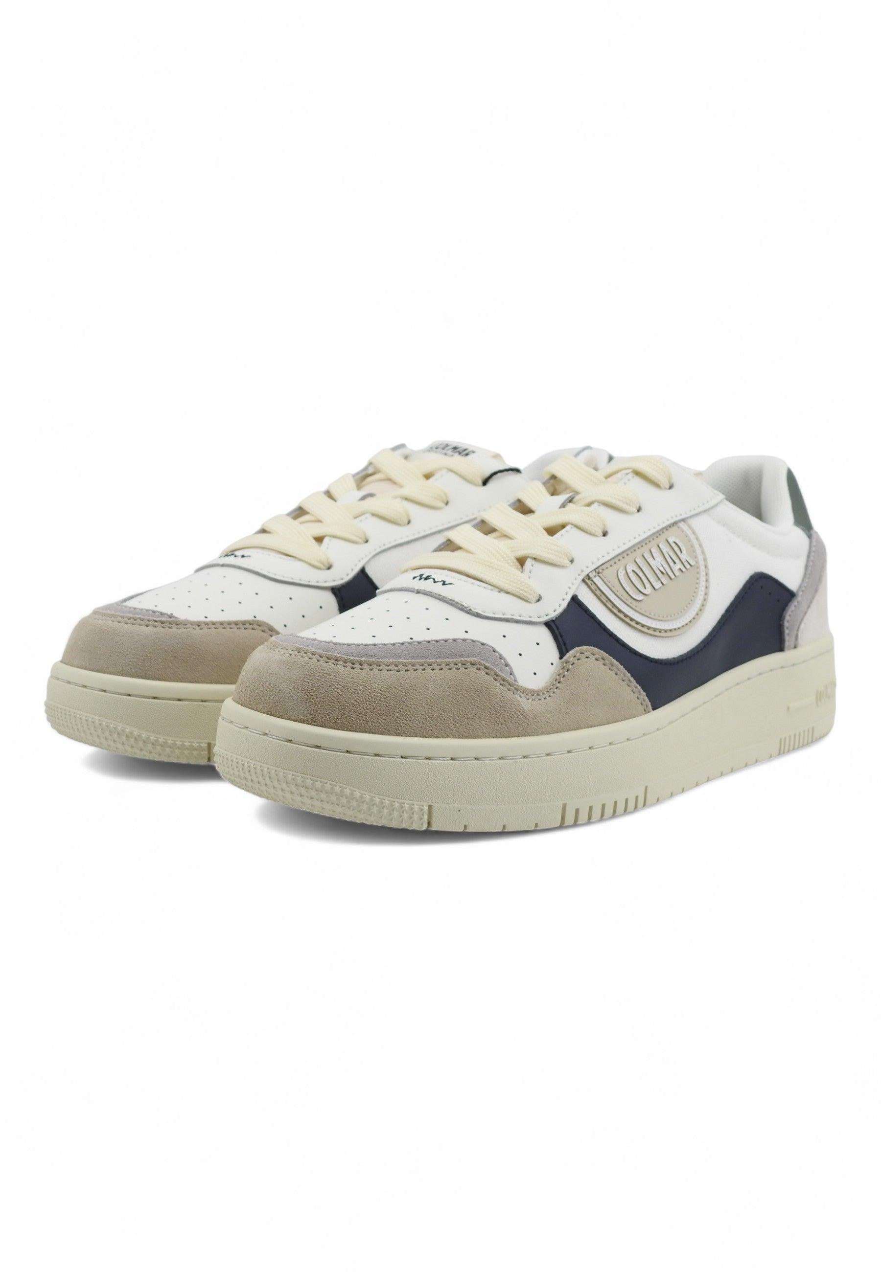 COLMAR Sneaker Uomo White Navy Sage Green AUSTIN BRIEF - Sandrini Calzature e Abbigliamento