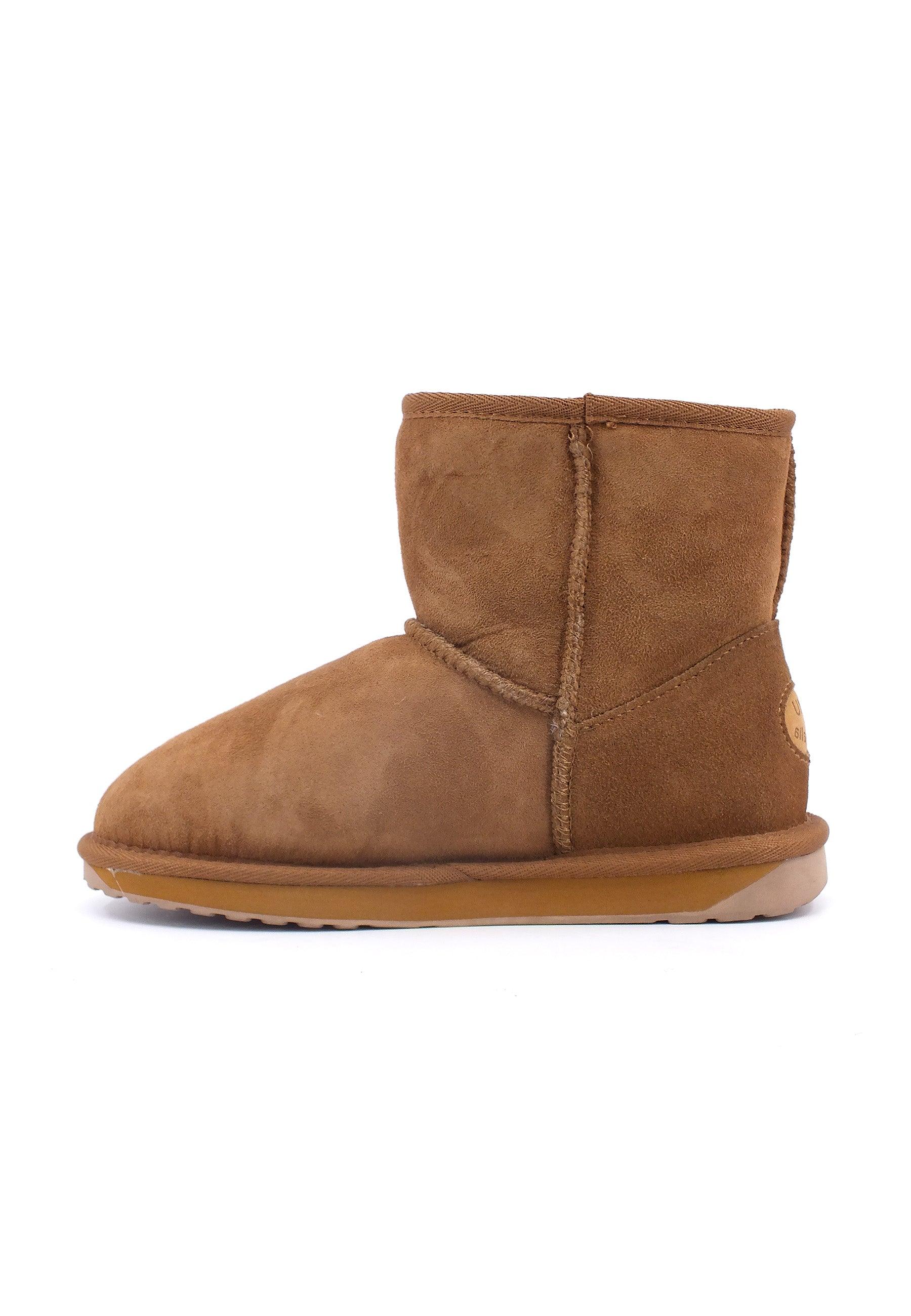 EMU Stinger Mini Stivaletto Pelo Donna Chestnut W10003 - Sandrini Calzature e Abbigliamento