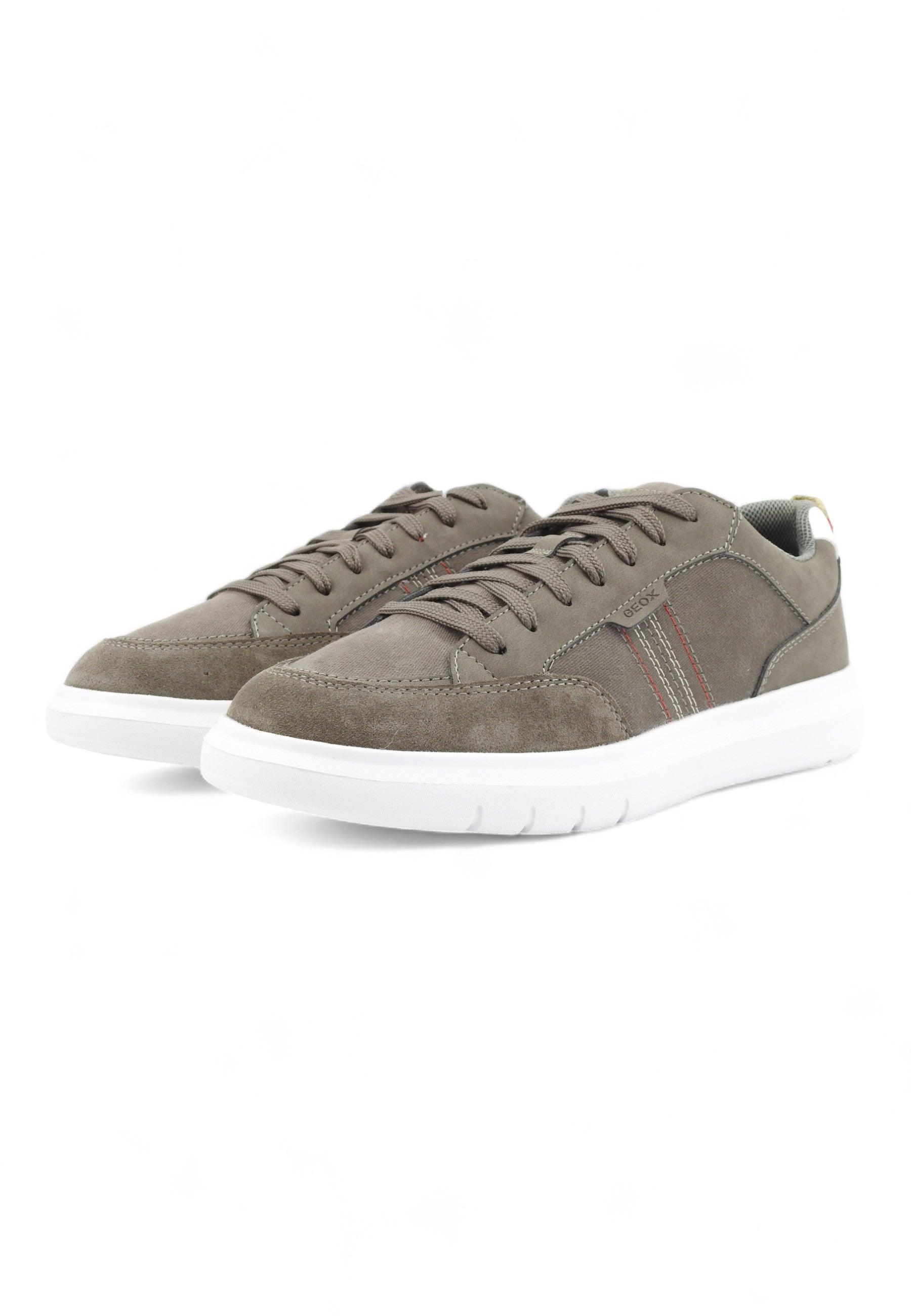 GEOX Meridiano Sneaker Uomo Taupe U45B3B0EKNBC6029 - Sandrini Calzature e Abbigliamento