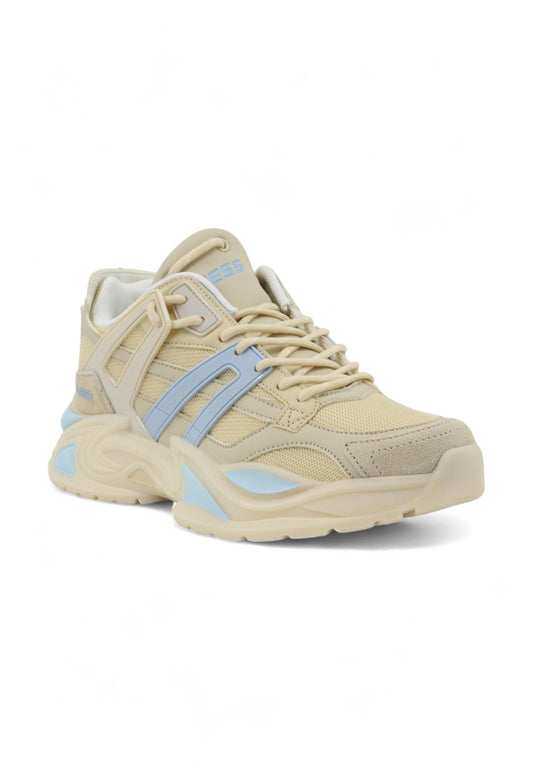 GUESS Sneaker Donna Beige Blu FLJBLLFAB12 - Sandrini Calzature e Abbigliamento