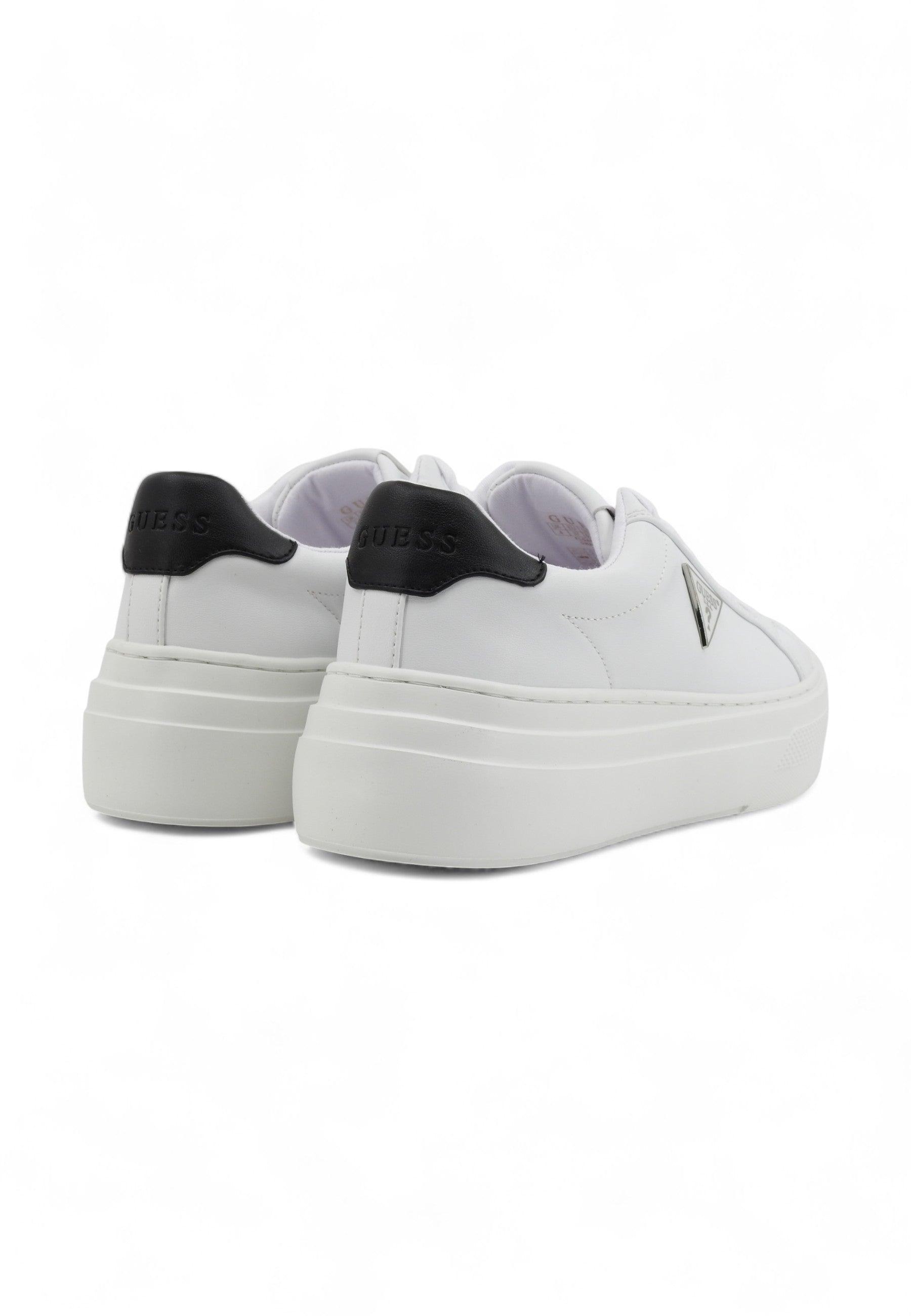 GUESS Sneaker Donna White Black FLGAMAELE12 - Sandrini Calzature e Abbigliamento