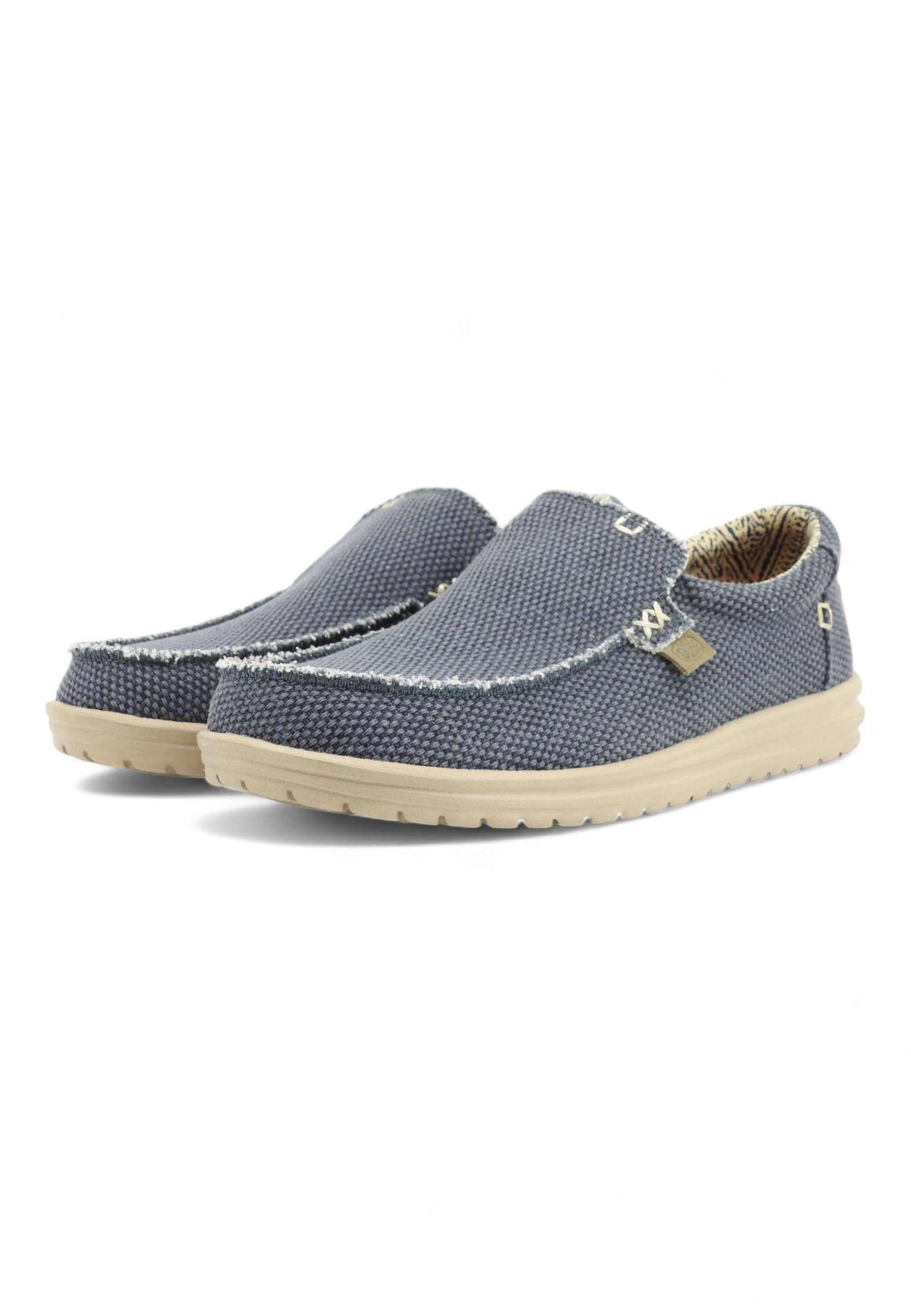 HEY DUDE Mikka Braided Sneaker Vela Uomo Deep Blue 40124-4NL - Sandrini Calzature e Abbigliamento