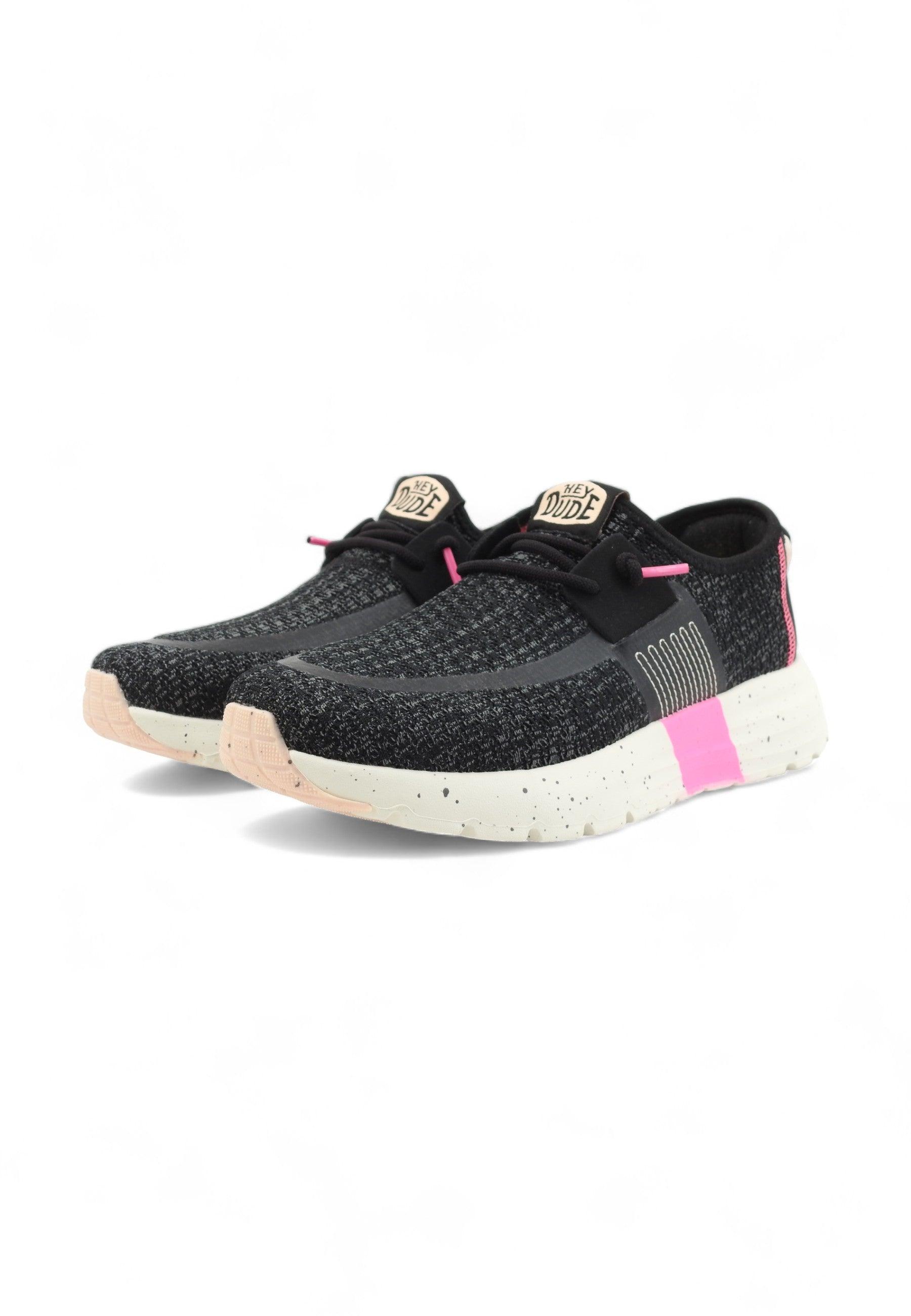 HEY DUDE Sirocco Sneaker Donna Black 40761-001 - Sandrini Calzature e Abbigliamento