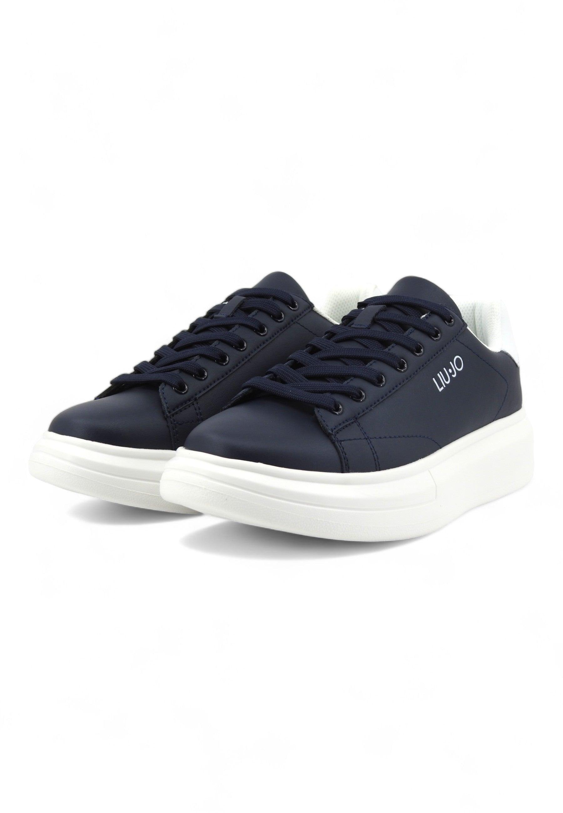 LIU JO Big 01 Sneaker Uomo Blu Navy White 7B4027-PX474 - Sandrini Calzature e Abbigliamento