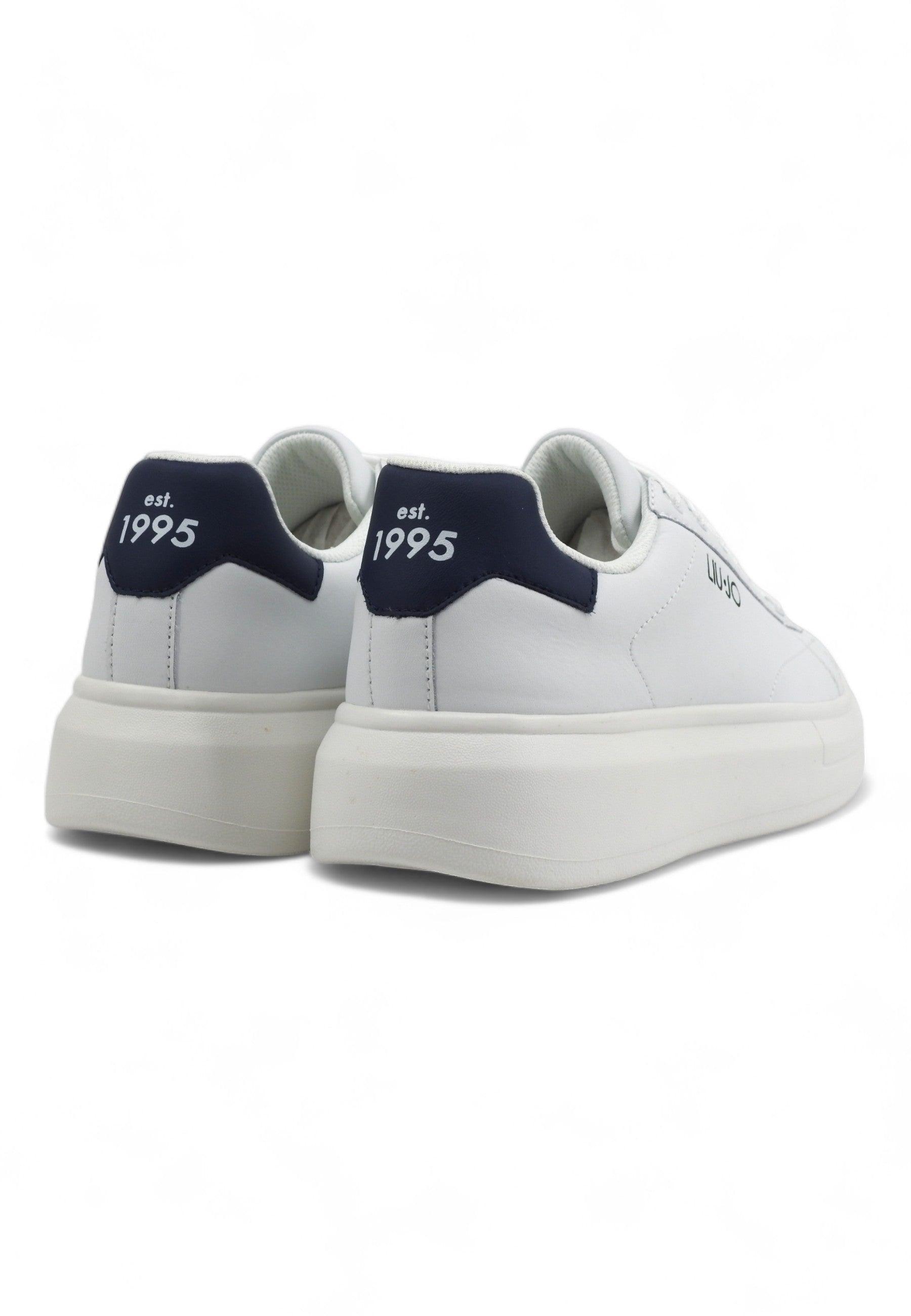 LIU JO Big 01 Sneaker Uomo White Blue 7B4027-PX474 - Sandrini Calzature e Abbigliamento