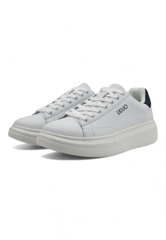 LIU JO Big 01 Sneaker Uomo White Blue 7B4027-PX474 - Sandrini Calzature e Abbigliamento