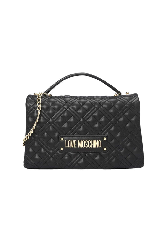LOVE MOSCHINO Borsa Hand Bag Donna Nero Oro JC4230PP0ILA0000 - Sandrini Calzature e Abbigliamento