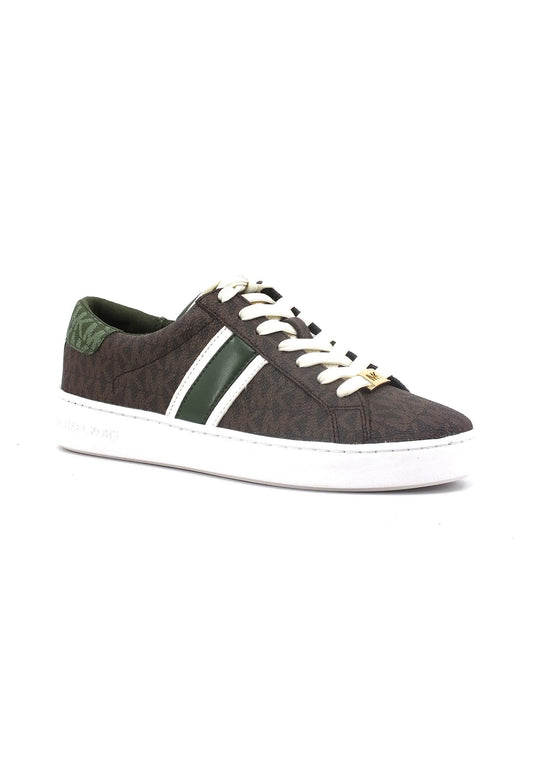 MICHAEL KORS Irving Stripe Sneaker Donna Amazon Green 43F3IRFS1B - Sandrini Calzature e Abbigliamento
