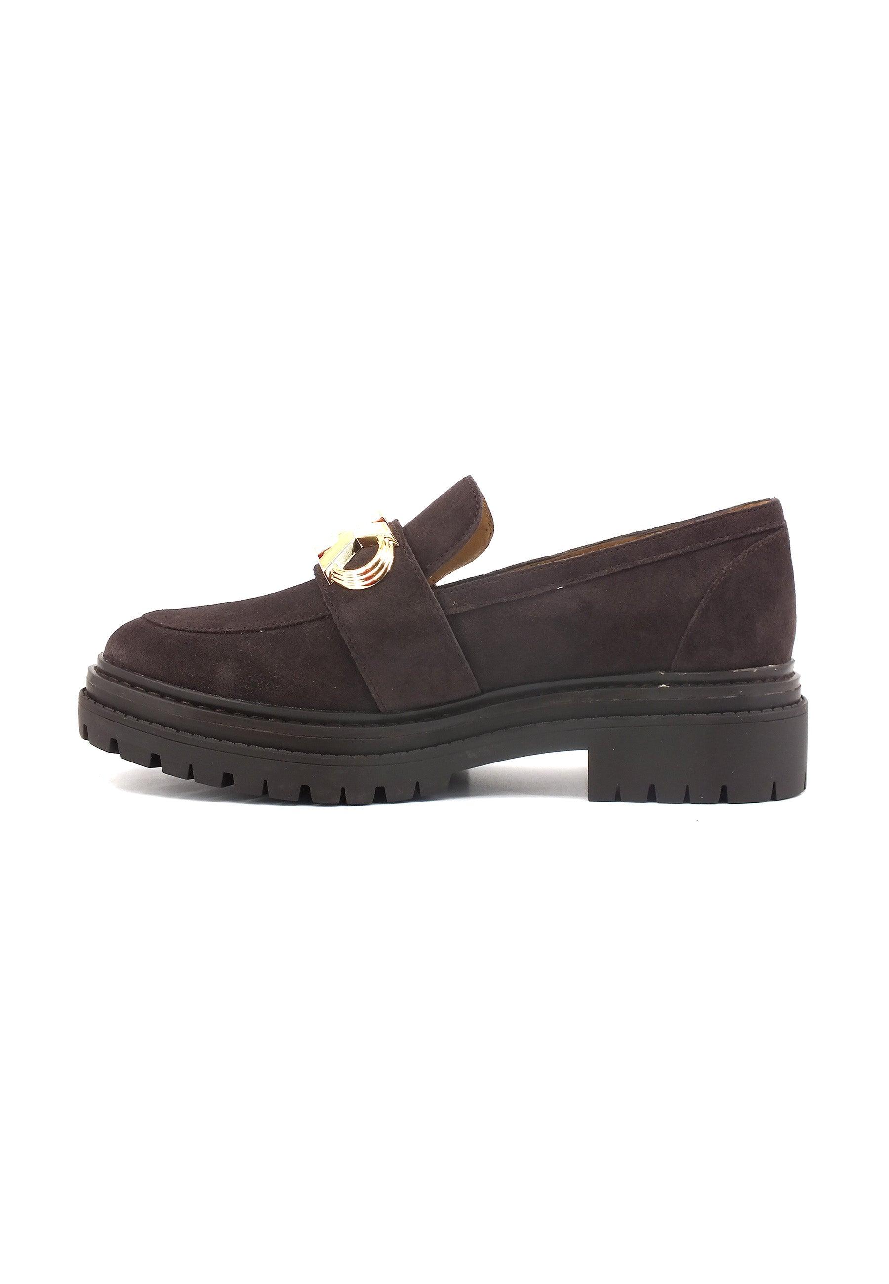 MICHAEL KORS Parker Lug Loafer Mocassino Donna Chocolate 40F3PKFP1S - Sandrini Calzature e Abbigliamento