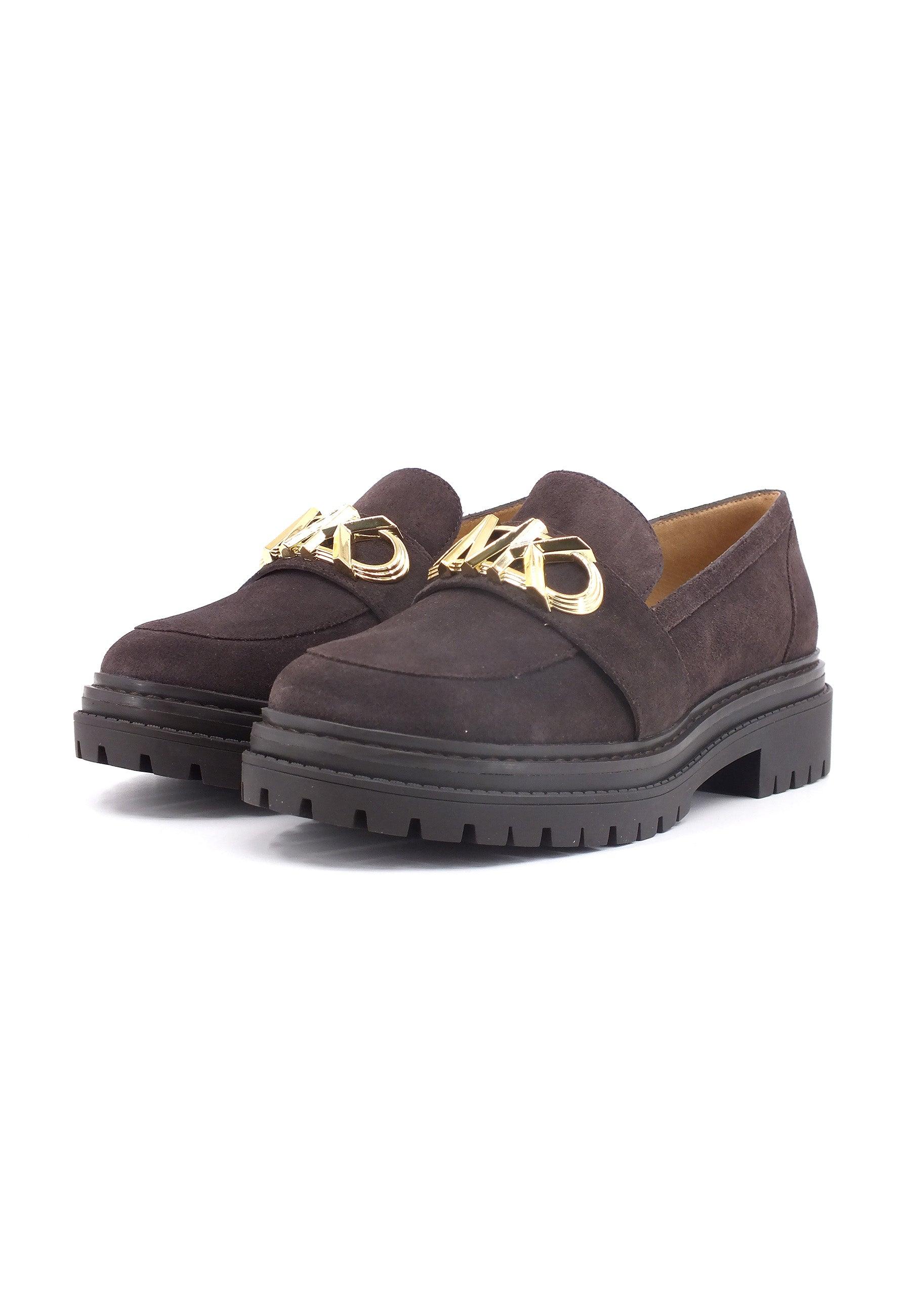 MICHAEL KORS Parker Lug Loafer Mocassino Donna Chocolate 40F3PKFP1S - Sandrini Calzature e Abbigliamento