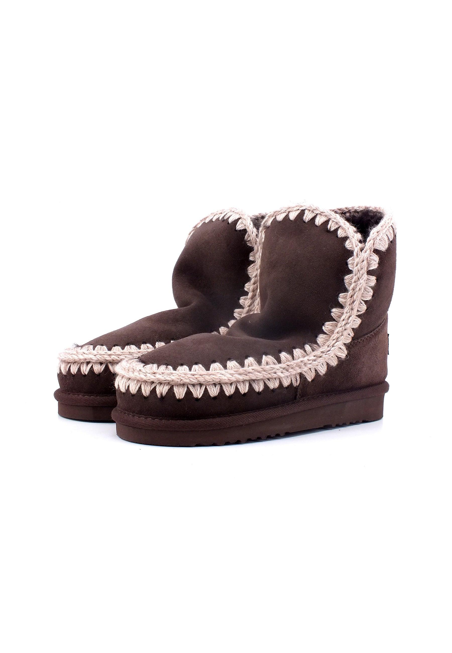 MOU Eskimo Stivaletto Pelo Donna Mocha Marrone MU.FW101001A - Sandrini Calzature e Abbigliamento
