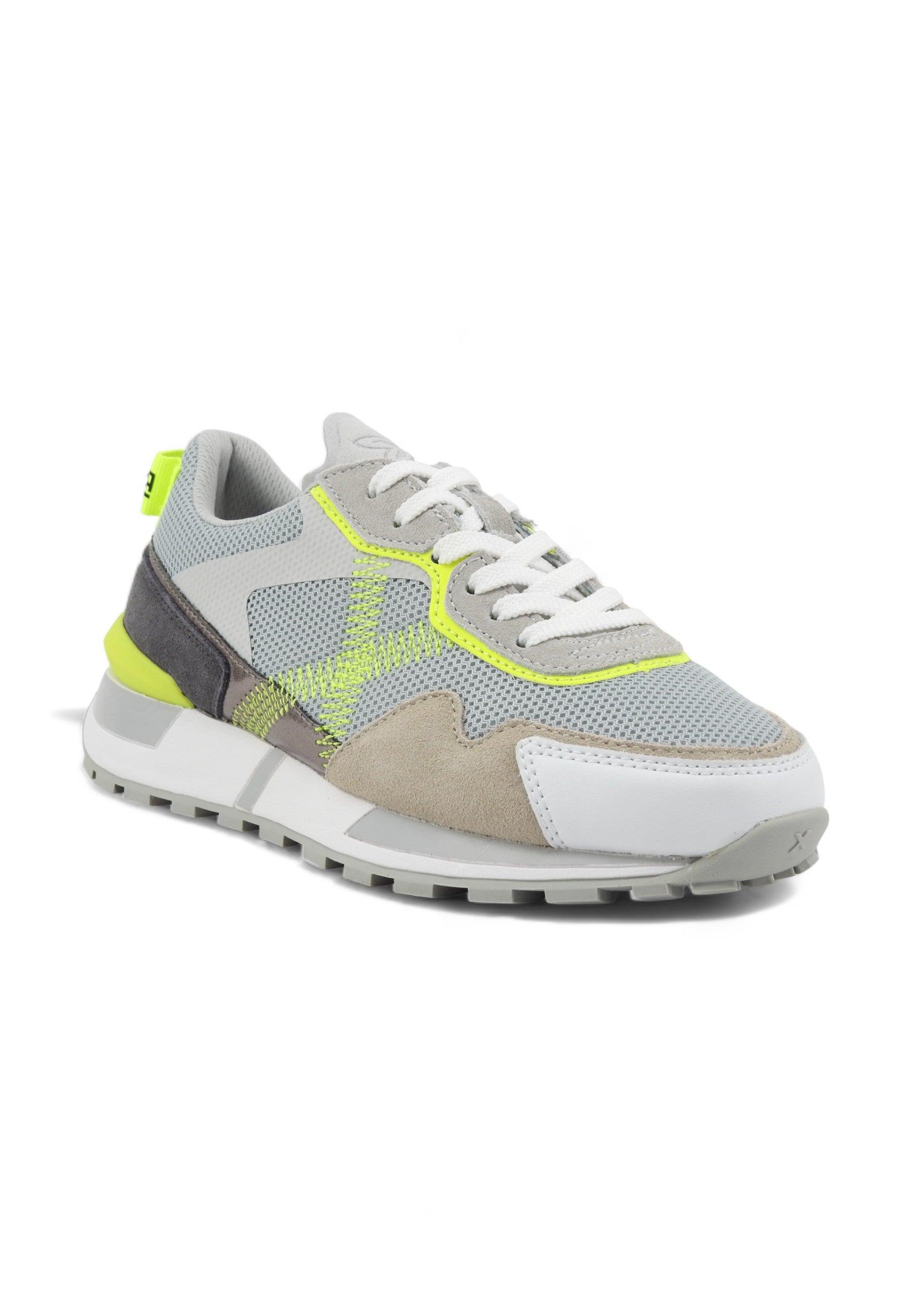 MUNICH Pulsar 03 Sneaker Donna Grey Verde Fluo 8211003 - Sandrini Calzature e Abbigliamento