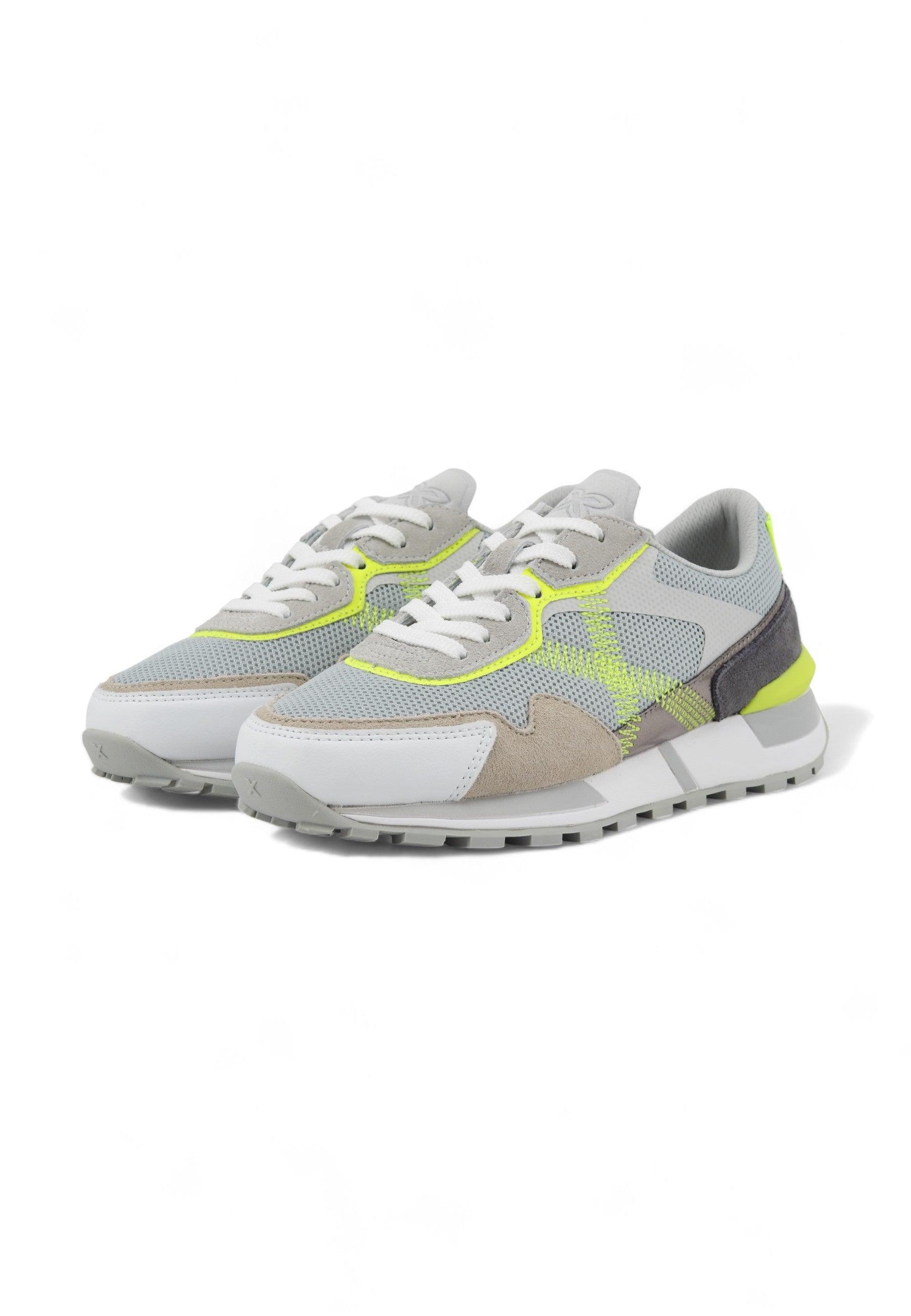 MUNICH Pulsar 03 Sneaker Donna Grey Verde Fluo 8211003 - Sandrini Calzature e Abbigliamento