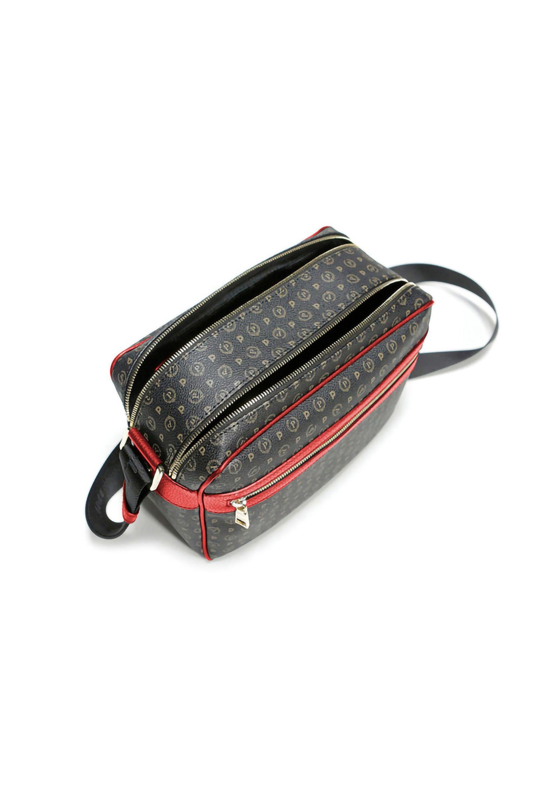 POLLINI Borsa Tracolla Messenger Nero Rosso TE8402PP02Q1100B - Sandrini Calzature e Abbigliamento