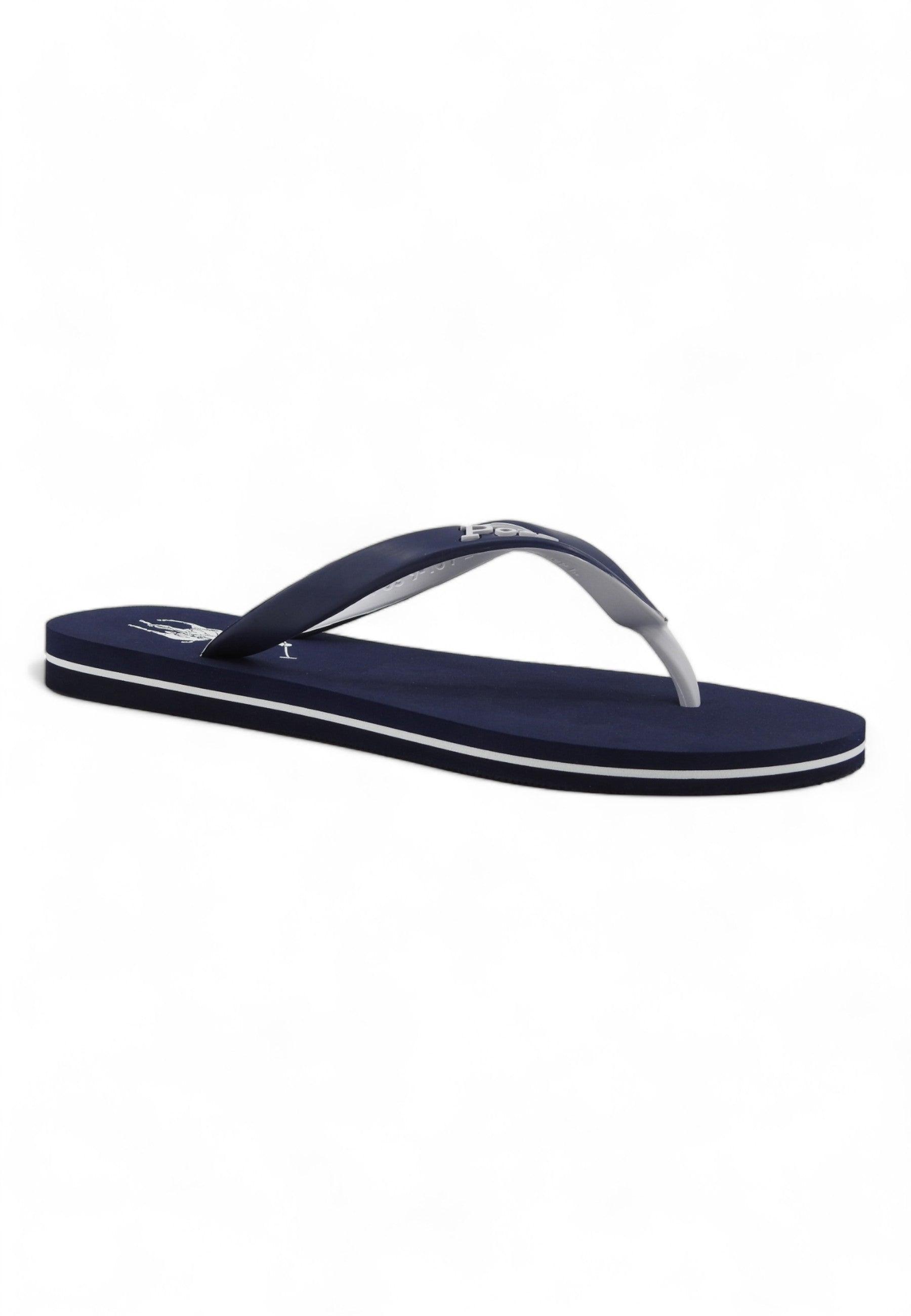 POLO RALPH LAUREN Ciabatta Infradito Uomo Navy White 816931531001 - Sandrini Calzature e Abbigliamento